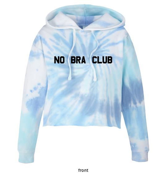 Ice Blue Tie Dye Hoodie