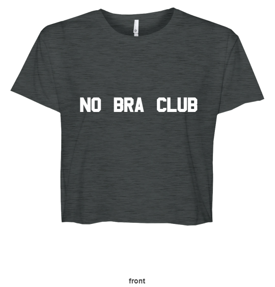 Next Level Dark Grey Crop Top T-Shirt