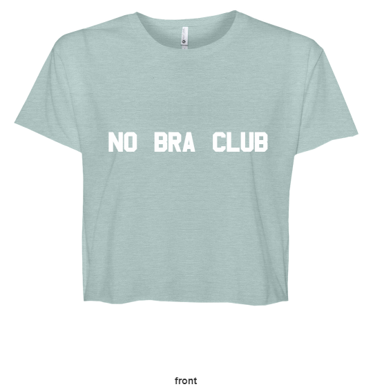 Nexty Level Light Green Crop Top T-Shirt