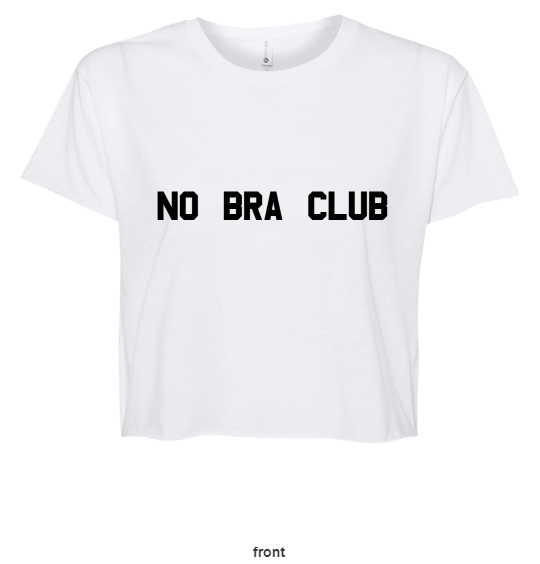 Next Level White Crop Top T-Shirt
