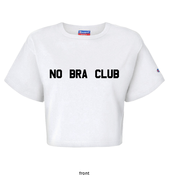 White Crop Top T-Shirt